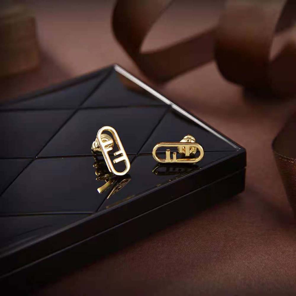 Fendi Women O’lock Earrings-Gold-Colored - image 4