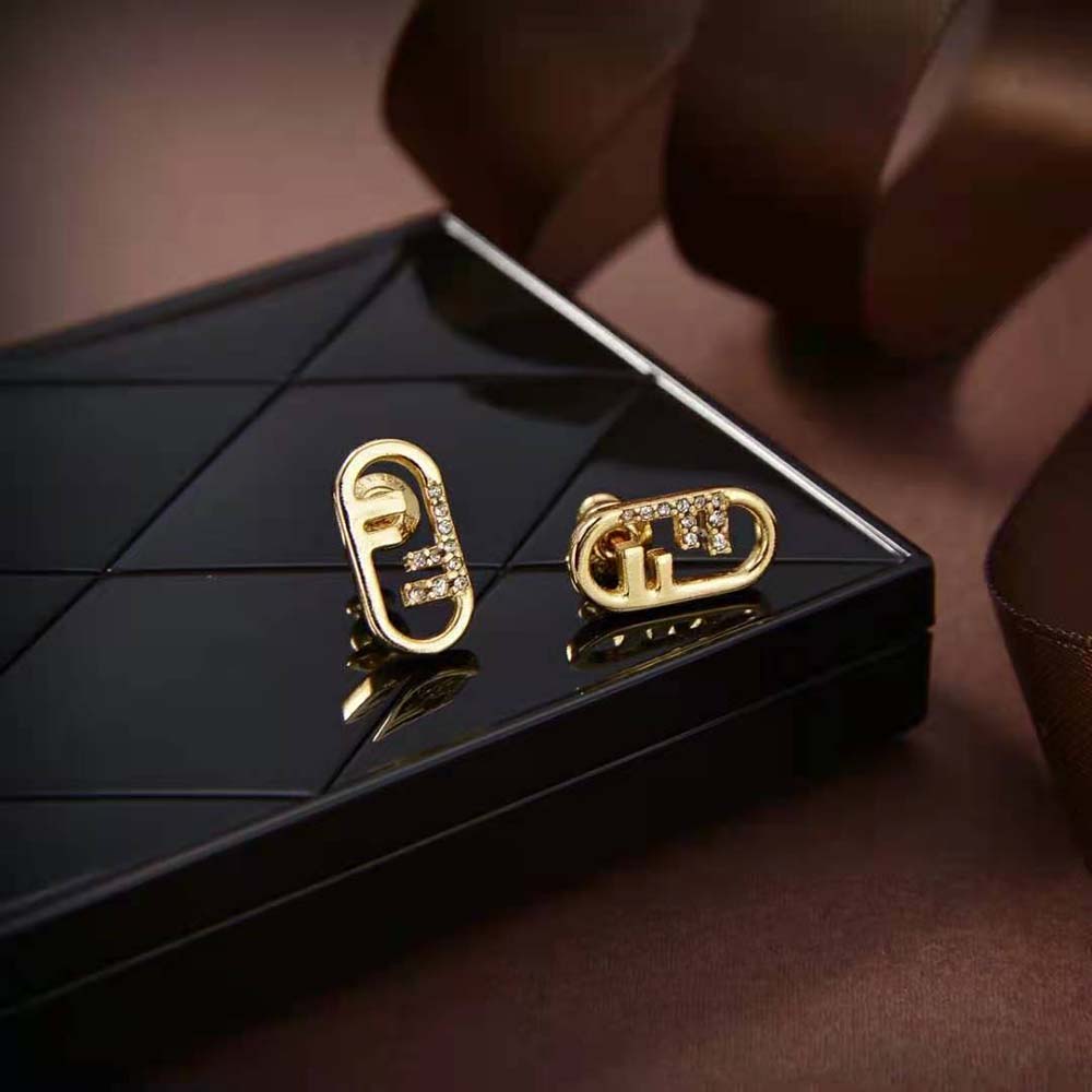 Fendi Women O’lock Earrings Gold-Colored Earrings - image 6