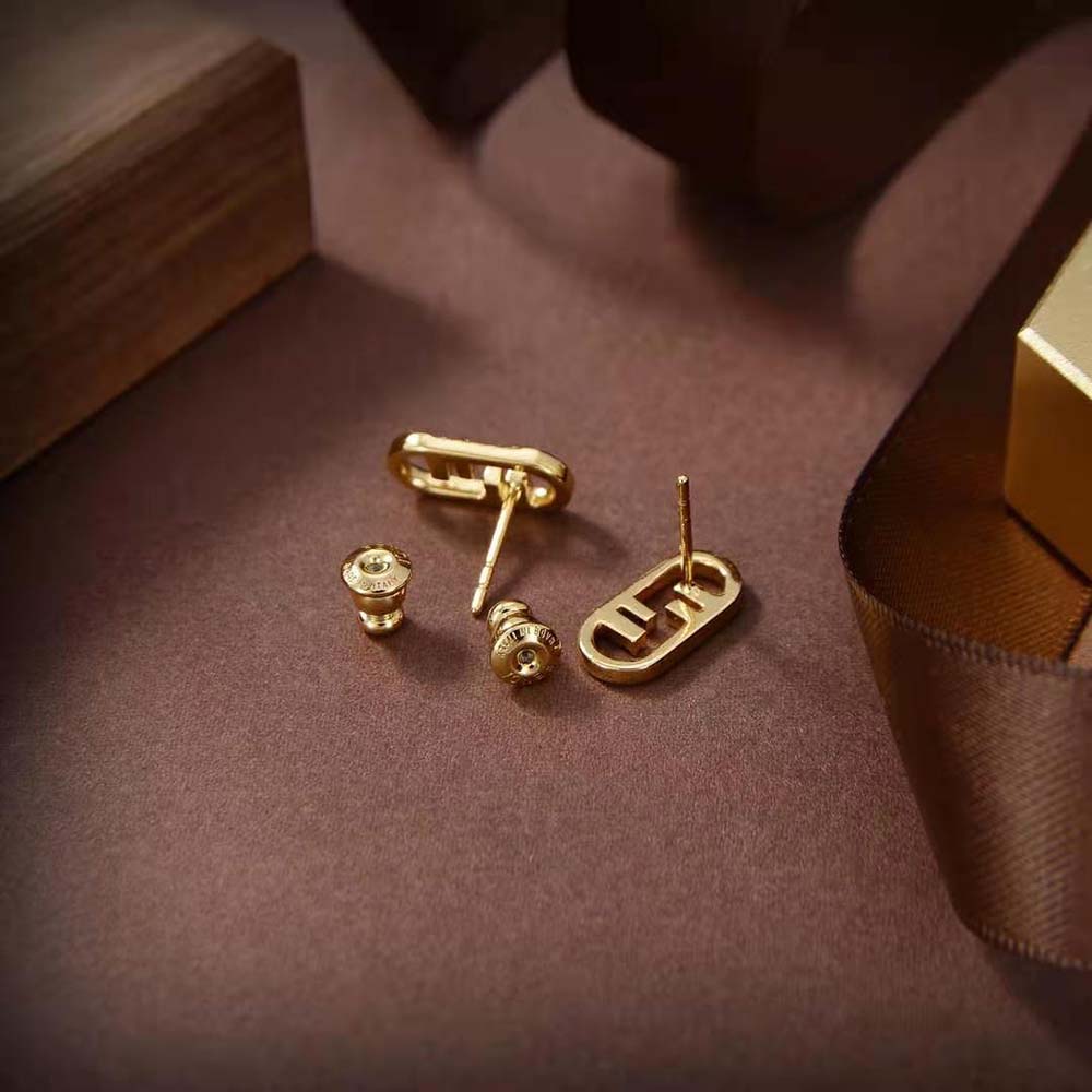Fendi Women O’lock Earrings Gold-Colored Earrings - image 7
