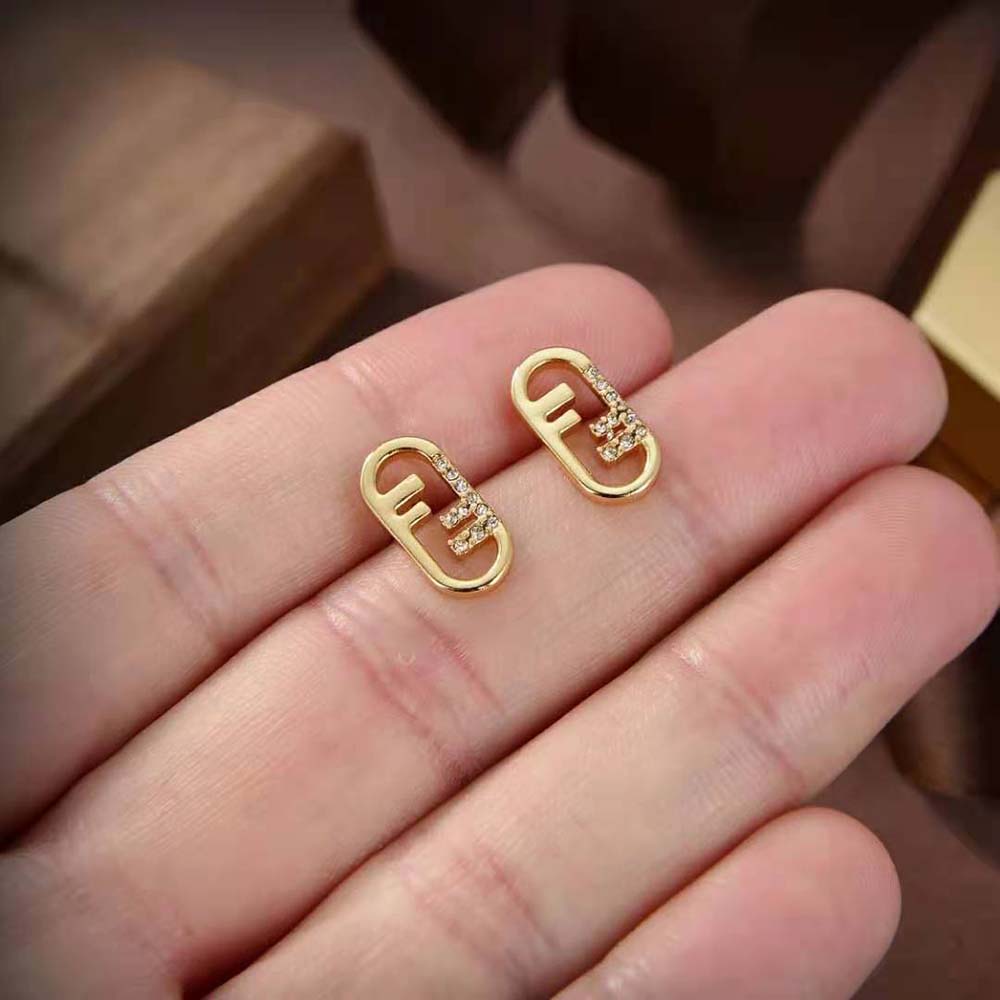Fendi Women O’lock Earrings Gold-Colored Earrings - image 8