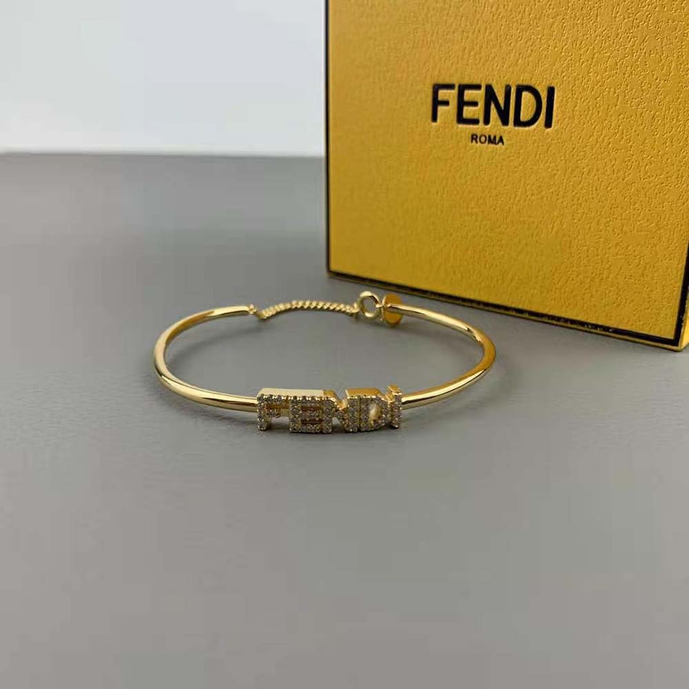 Fendi Women Signature Bracelet Gold-Colored Bracelet - image 6