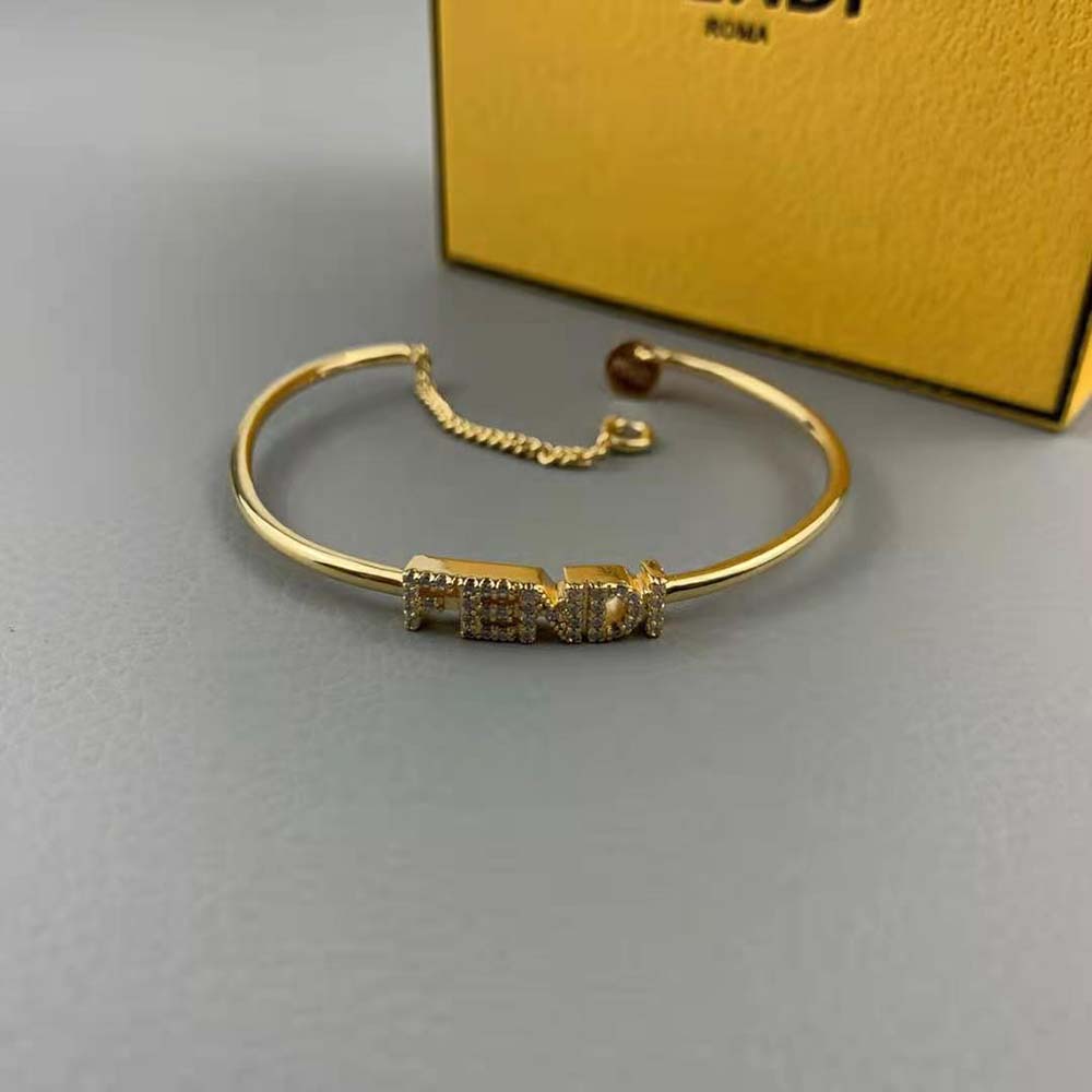 Fendi Women Signature Bracelet Gold-Colored Bracelet - image 4