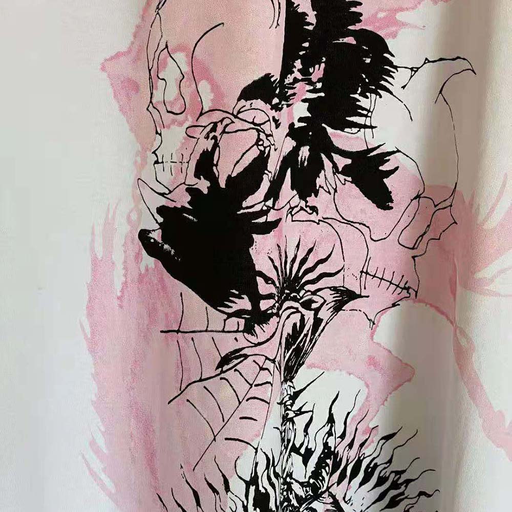 Givenchy Men Gothic Printed Oversized T-Shirt-Pink - image 9