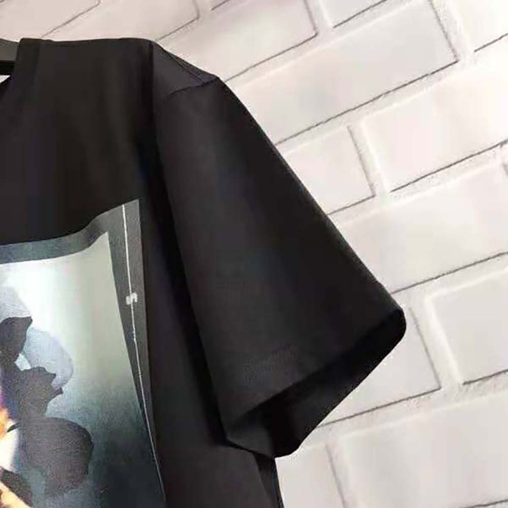 Givenchy Men Oversized Bambi Printed T-Shirt-Black - image 6