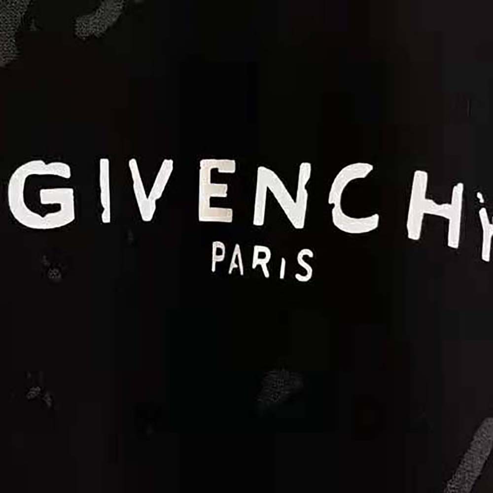 Givenchy Men Paris Destroyed T-Shirt-Black - image 9