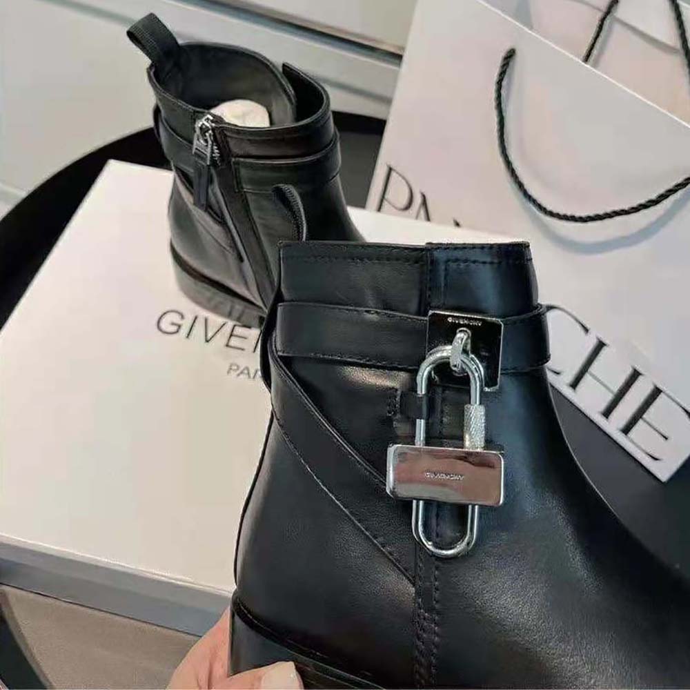 Givenchy Women Boots in Leather with Padlock - image 10