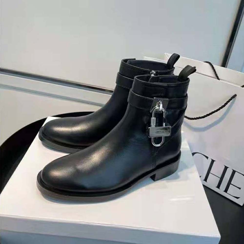 Givenchy Women Boots in Leather with Padlock - image 8