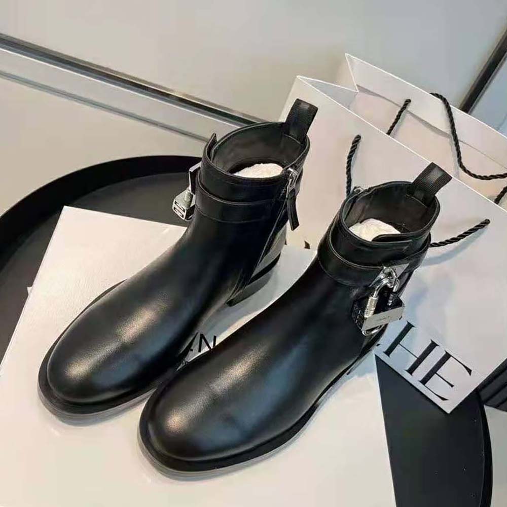 Givenchy Women Boots in Leather with Padlock - image 7