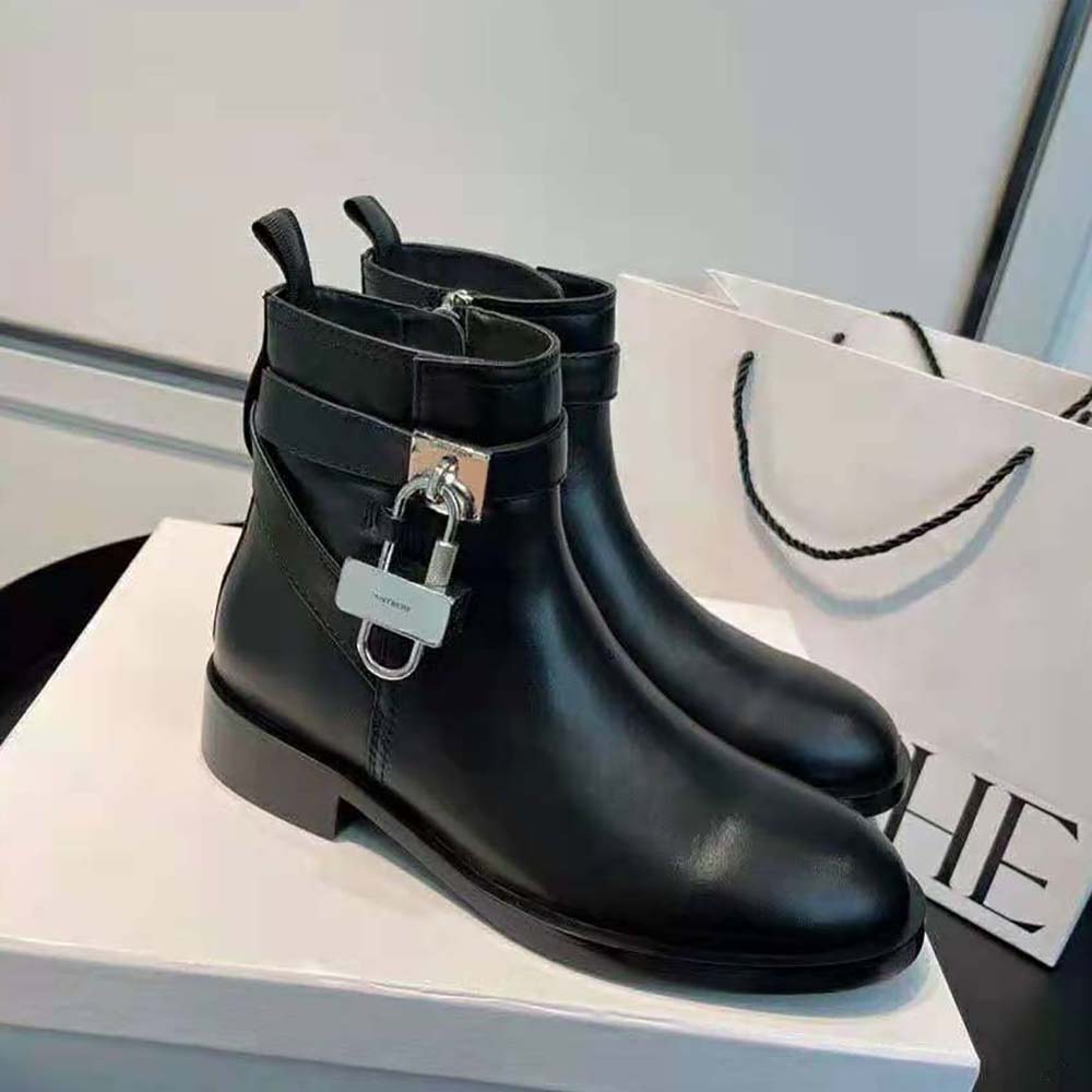 Givenchy Women Boots in Leather with Padlock - image 5