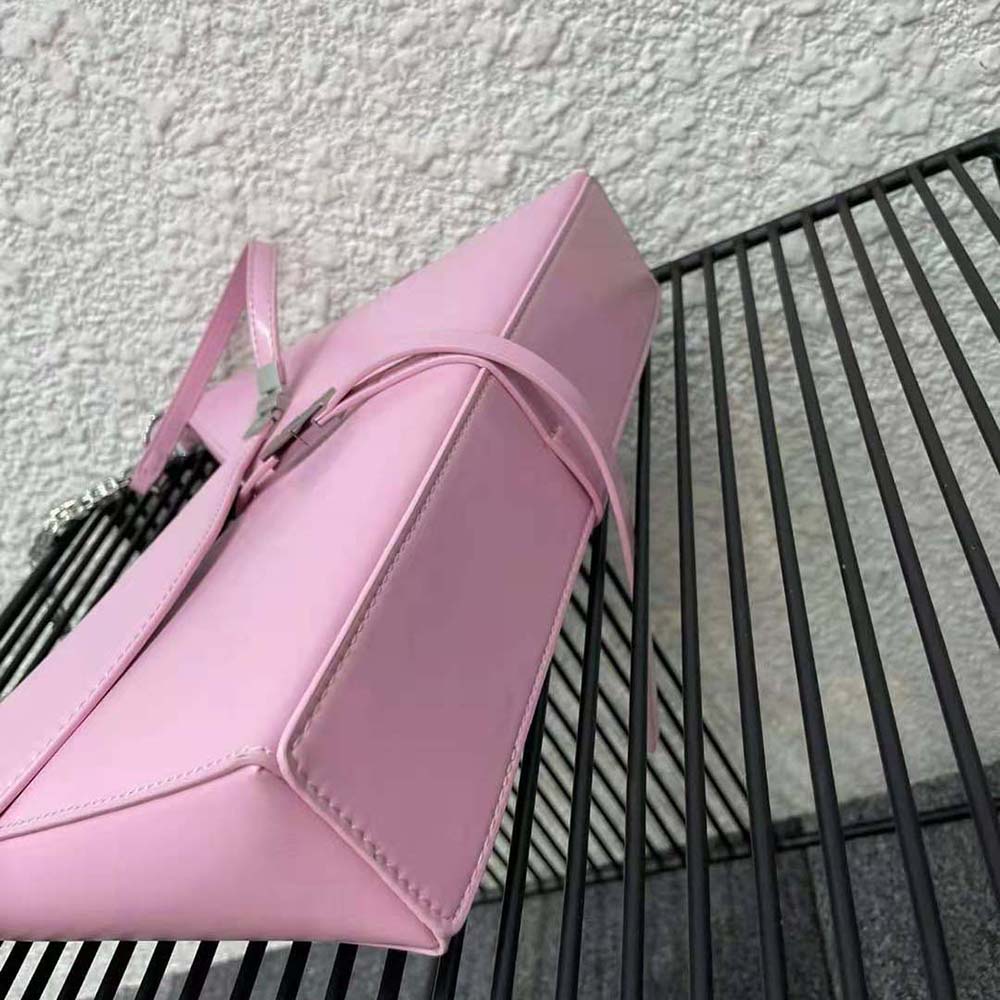 Givenchy Women Small Cut Out Bag in Box Leather with Chain-Pink - image 4