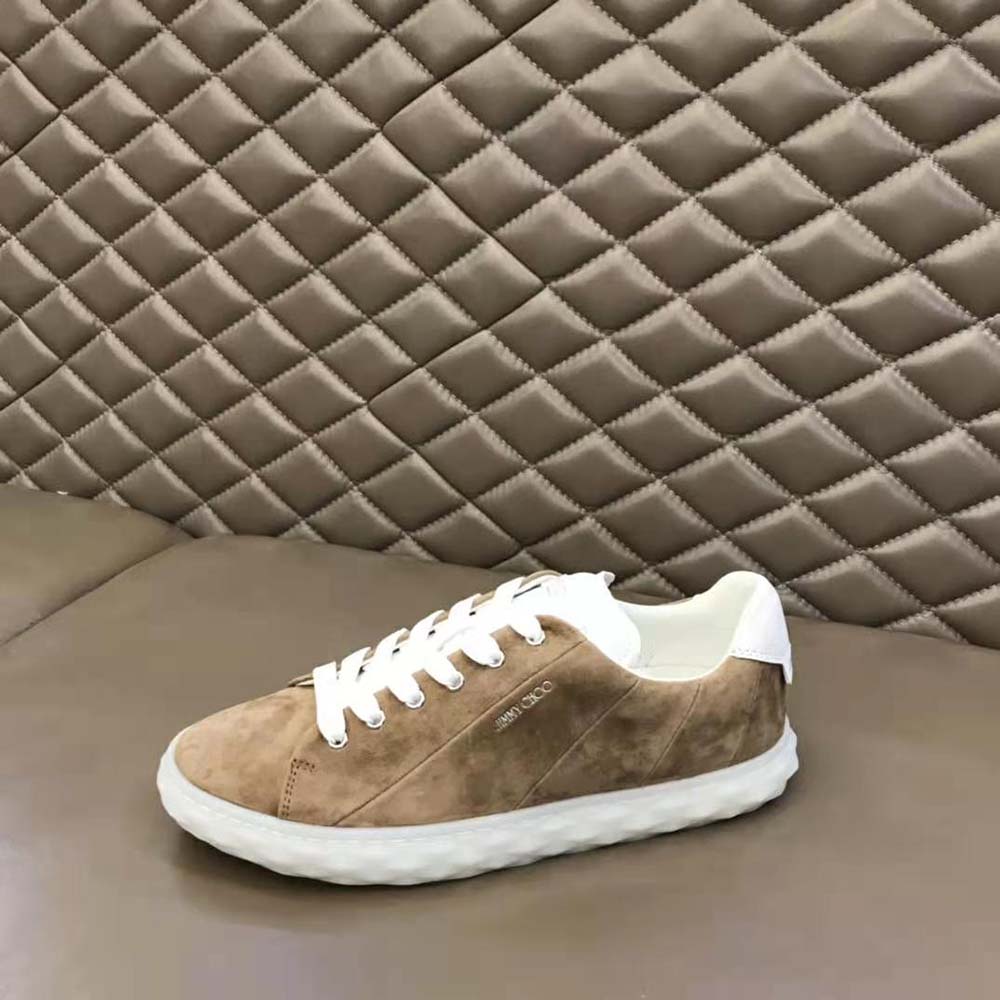 Jimmy Choo Women Diamond Light/F Sun Suede and Sun Nappa Low-Top Trainers - image 9