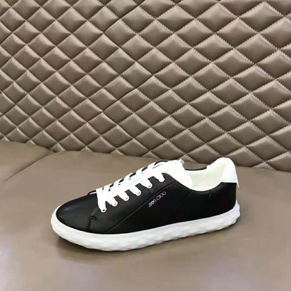 Jimmy Choo Women Diamond Light/f Black Nappa Leather Low-Top Trainers - image 9