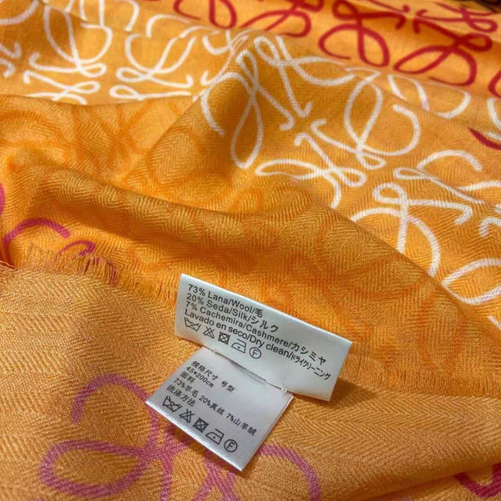 Loewe Women Anagram Lines Scarf in Wool and Cashmere - image 6