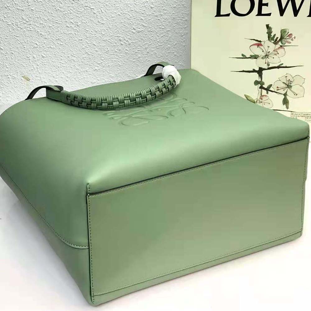 Loewe Women Anagram Tote in Classic Calfskin-Green - image 5