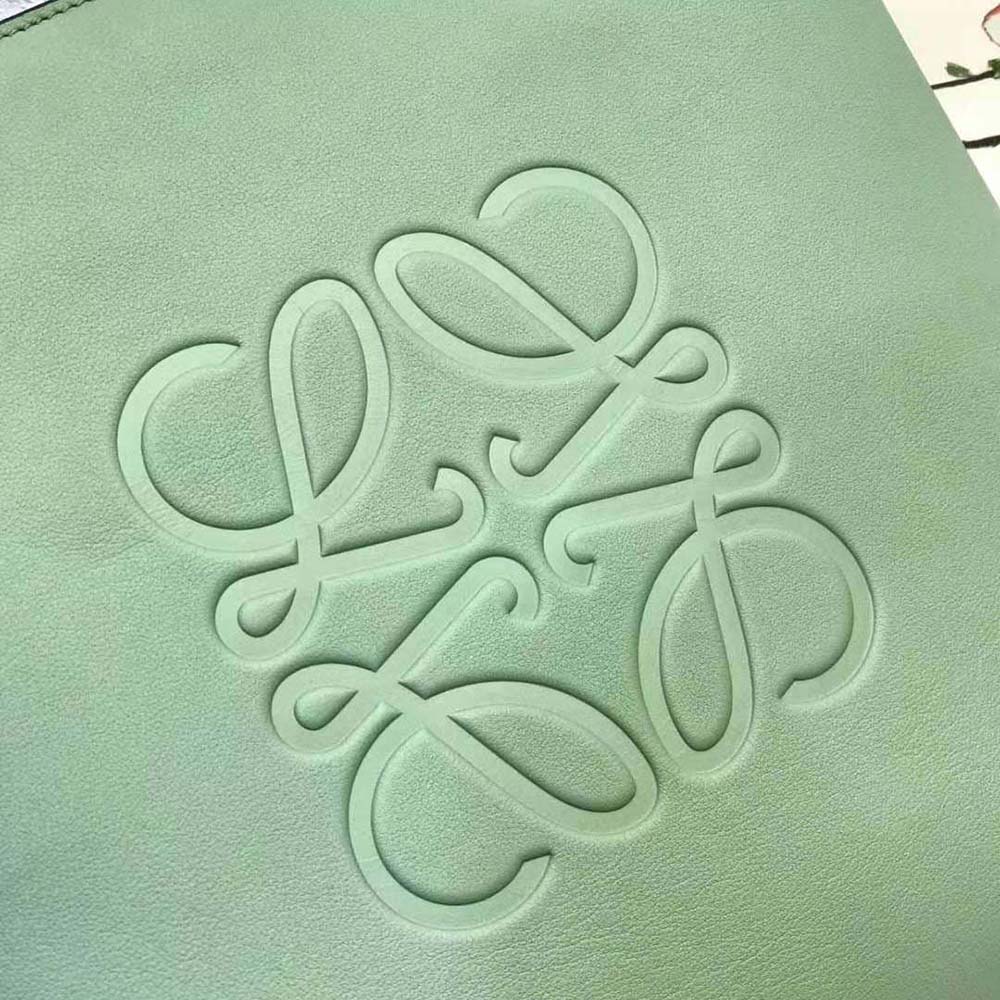 Loewe Women Anagram Tote in Classic Calfskin-Green - image 7