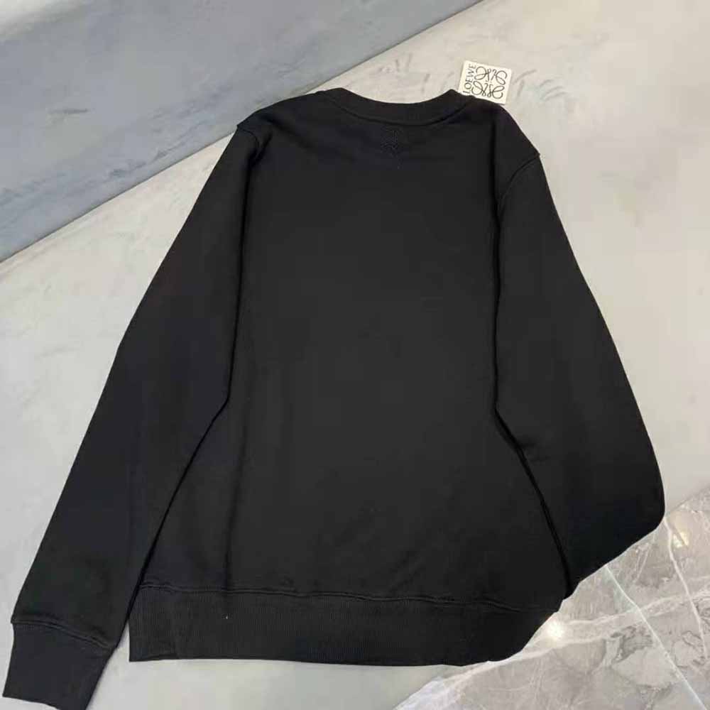 Side angle showing relaxed fit of Loewe Women Embroidered Sweatshirt
