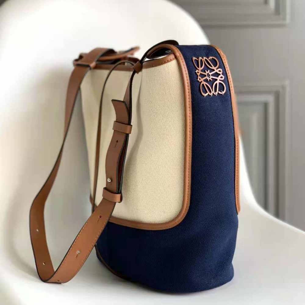 Loewe Women Hobo Bag in Canvas and Calfskin - image 4