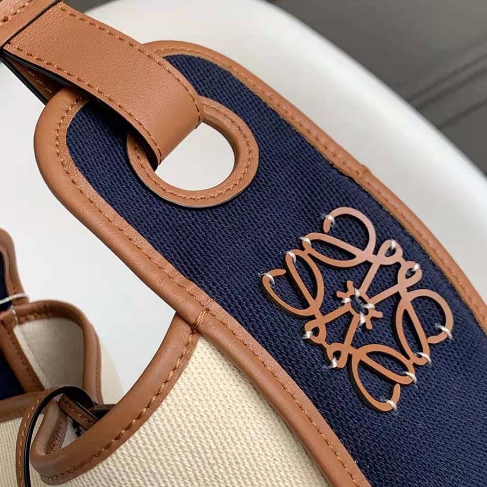 Loewe Women Hobo Bag in Canvas and Calfskin - image 9