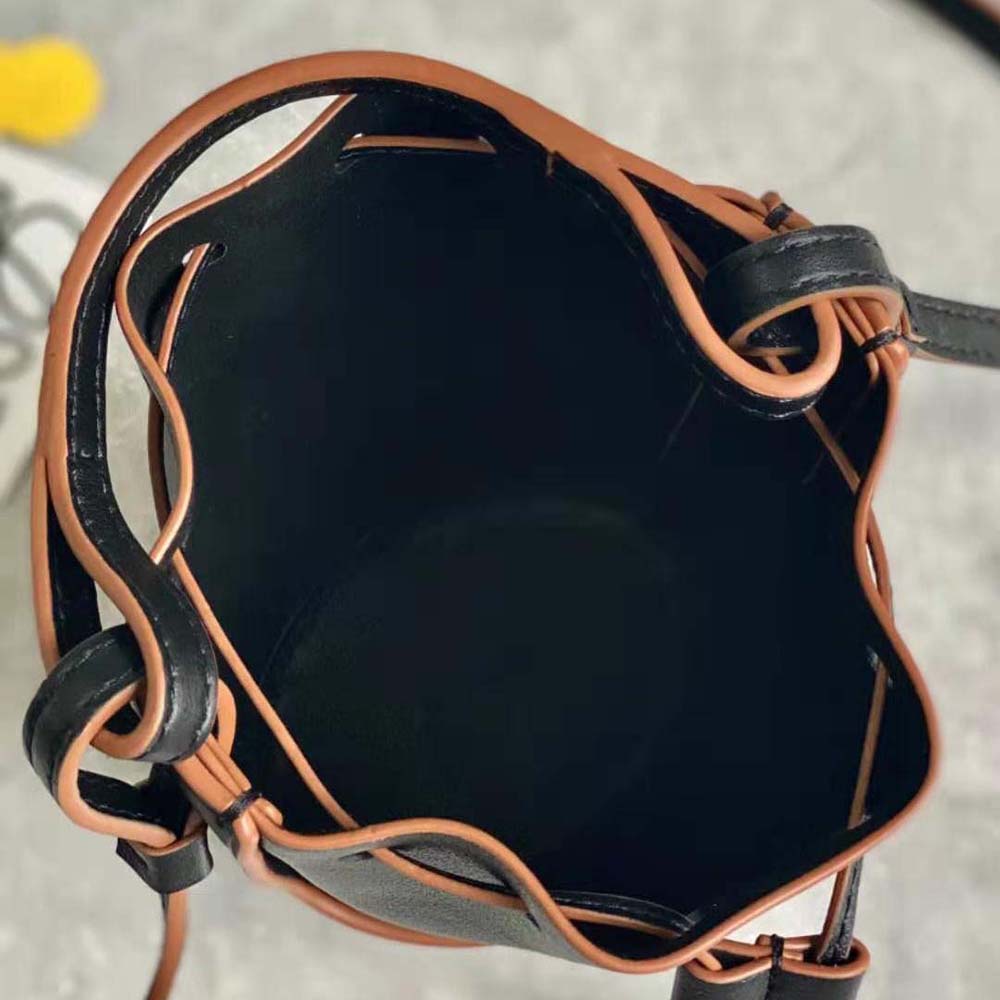 Loewe Women Nano Balloon Bag in Nappa and Calfskin-Black - image 8