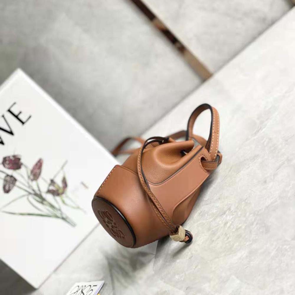 Loewe Women Nano Balloon Bag in Nappa and Calfskin-Brown - image 6