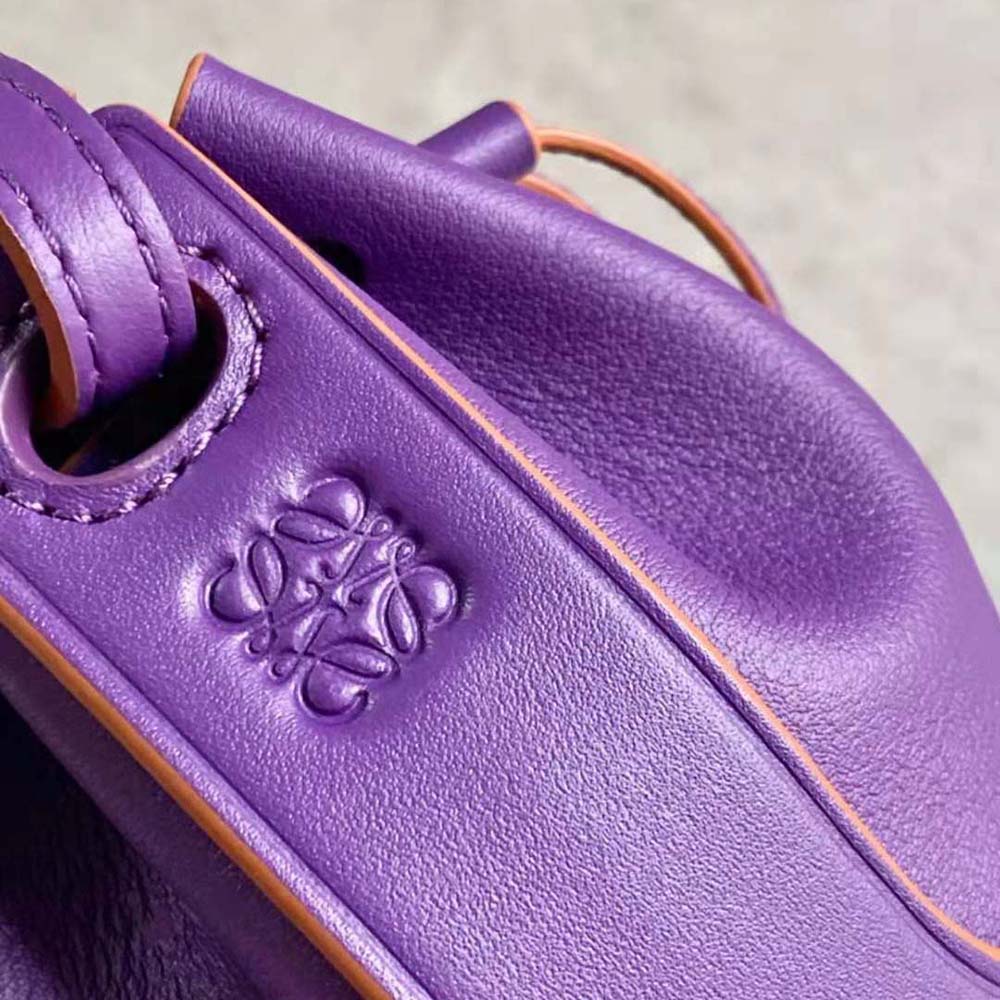 Loewe Women Nano Balloon Bag in Nappa and Calfskin-Purple - image 7