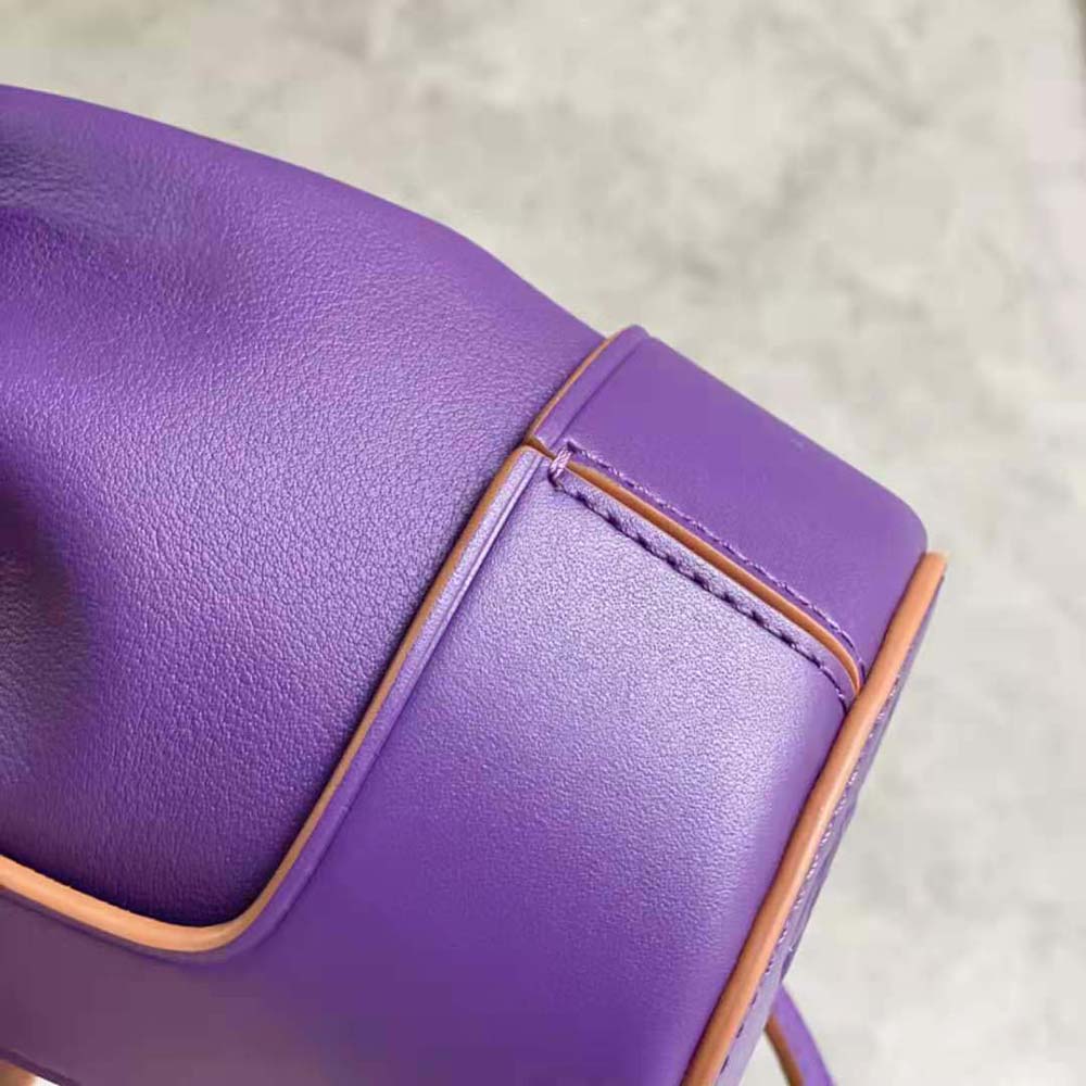 Loewe Women Nano Balloon Bag in Nappa and Calfskin-Purple - image 9