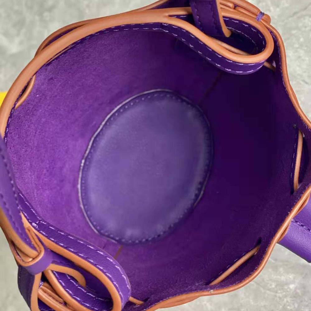 Loewe Women Nano Balloon Bag in Nappa and Calfskin-Purple - image 8