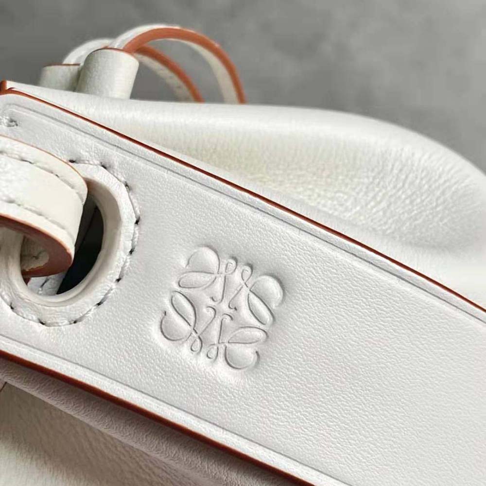 Loewe Women Nano Balloon Bag in Nappa and Calfskin-White - image 8