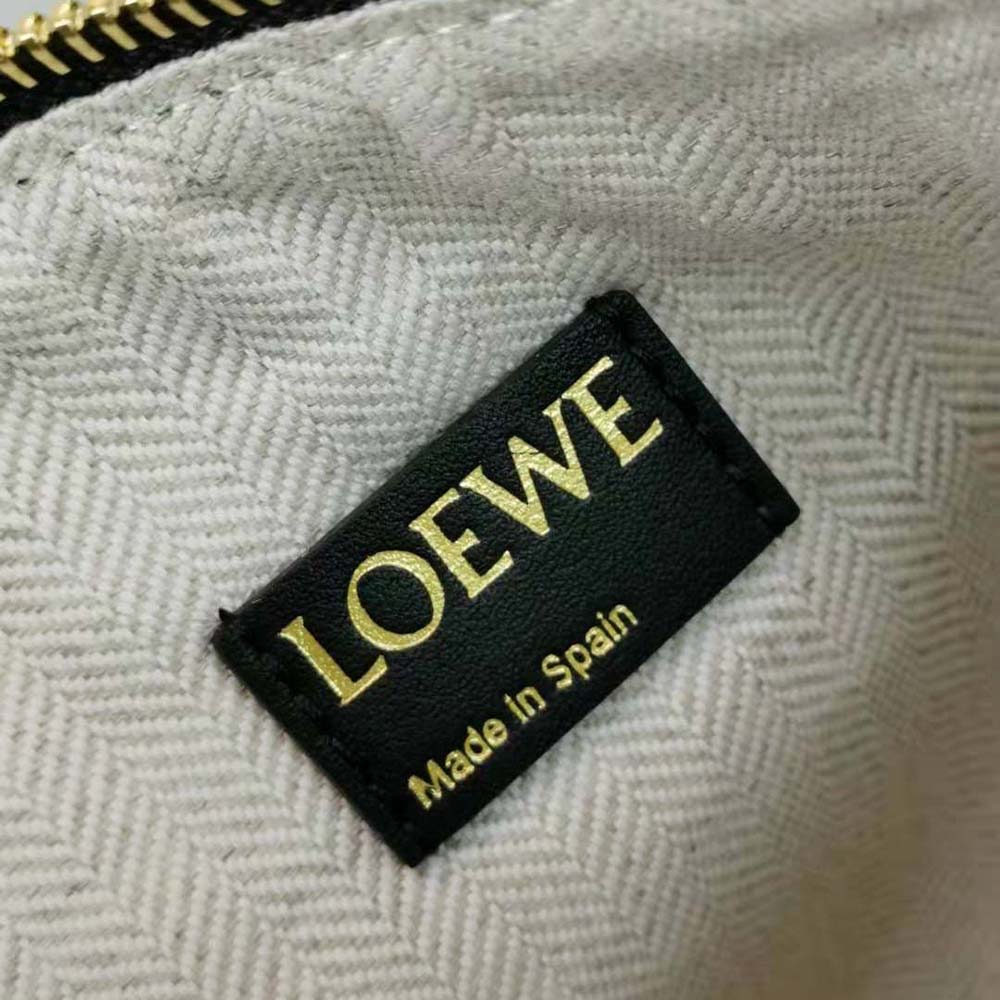 Loewe Women Oblong Anagram Pouch in Jacquard and Calfskin-Black - image 10