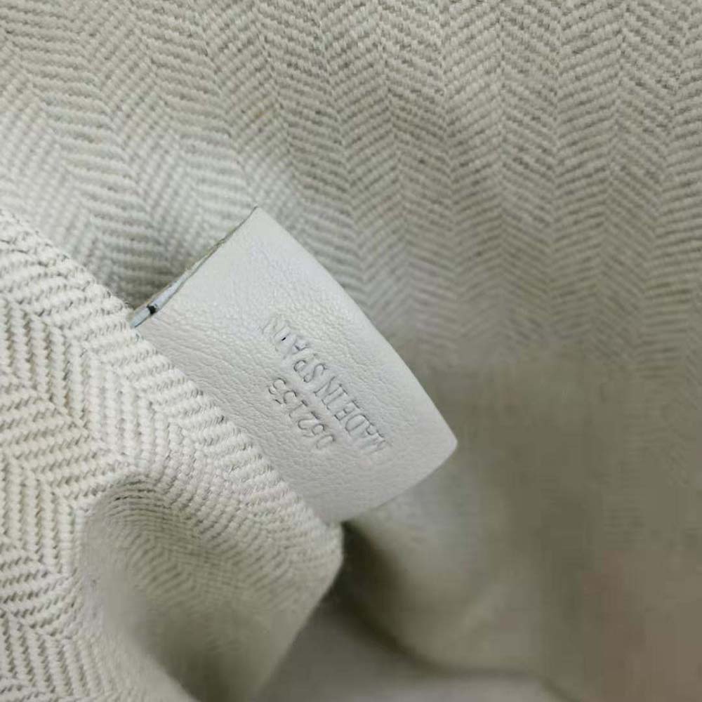 Loewe Women Oblong Anagram Pouch in Jacquard and Calfskin-White - image 10
