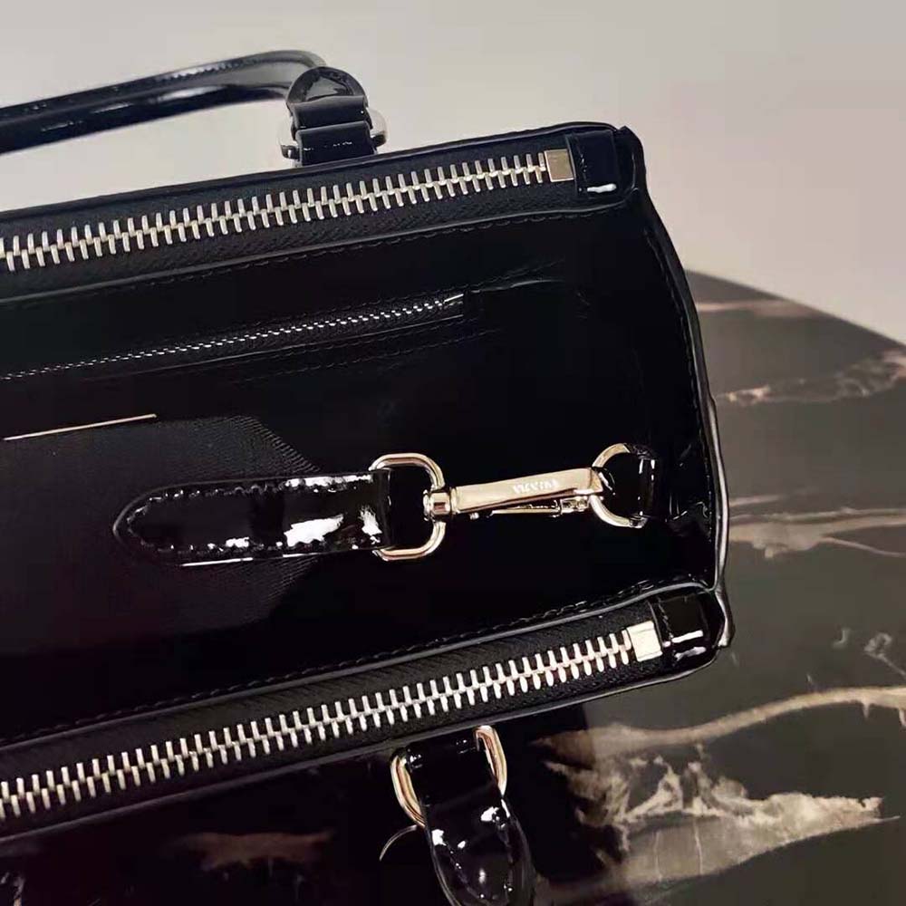 Prada Women Galleria Brushed Leather Small Bag-Black - image 6