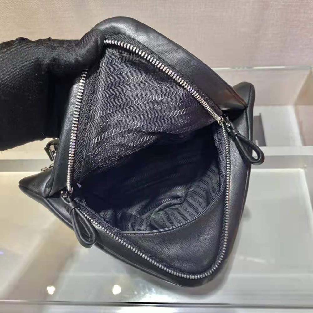 Prada Women Padded Nappa Leather Handbag-Black - image 7
