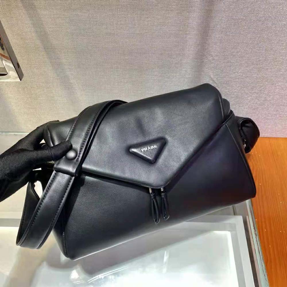 Prada Women Padded Nappa Leather Prada Signaux Bag-Black - image 4