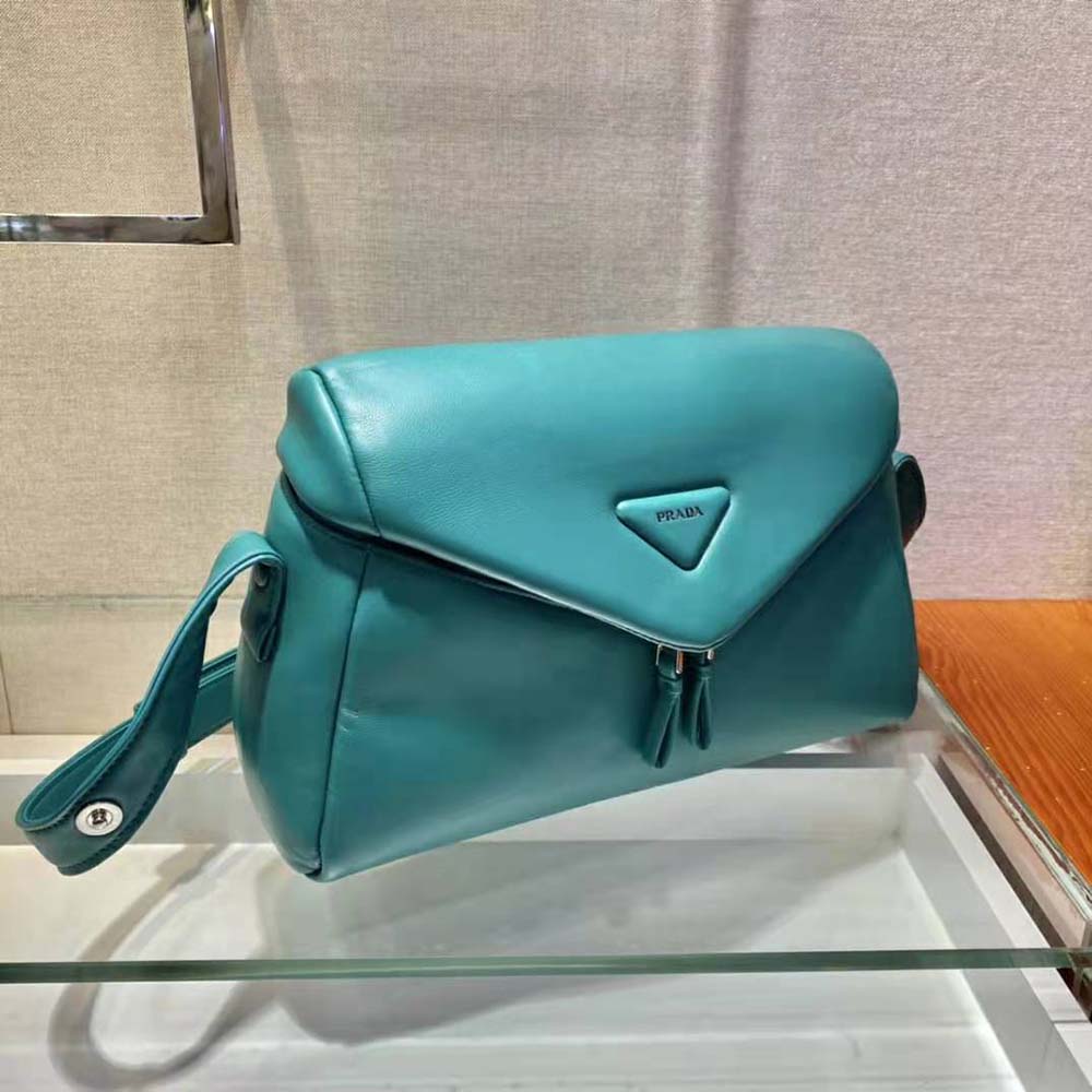 Prada Women Padded Nappa Leather Prada Signaux Bag-Lime - image 5