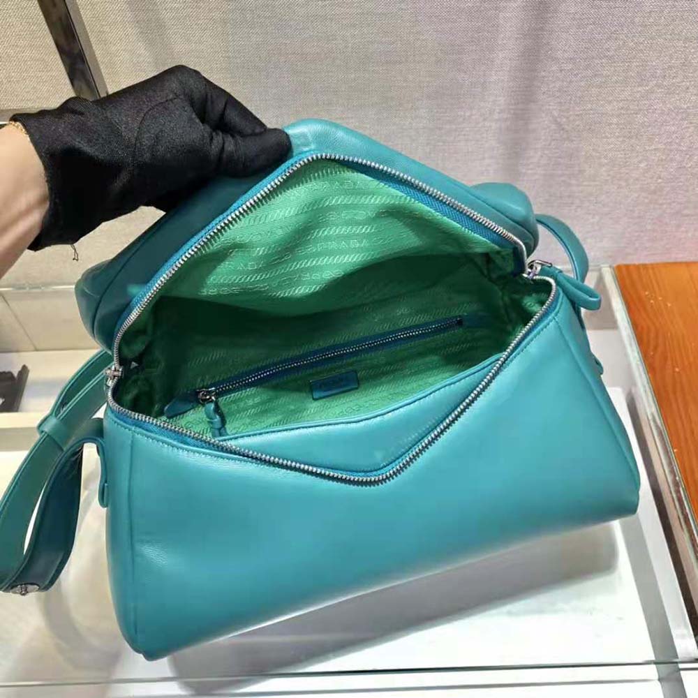 Prada Women Padded Nappa Leather Prada Signaux Bag-Lime - image 8