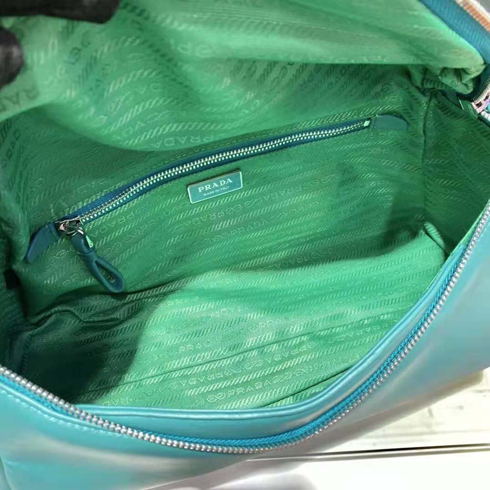 Prada Women Padded Nappa Leather Prada Signaux Bag-Lime - image 9