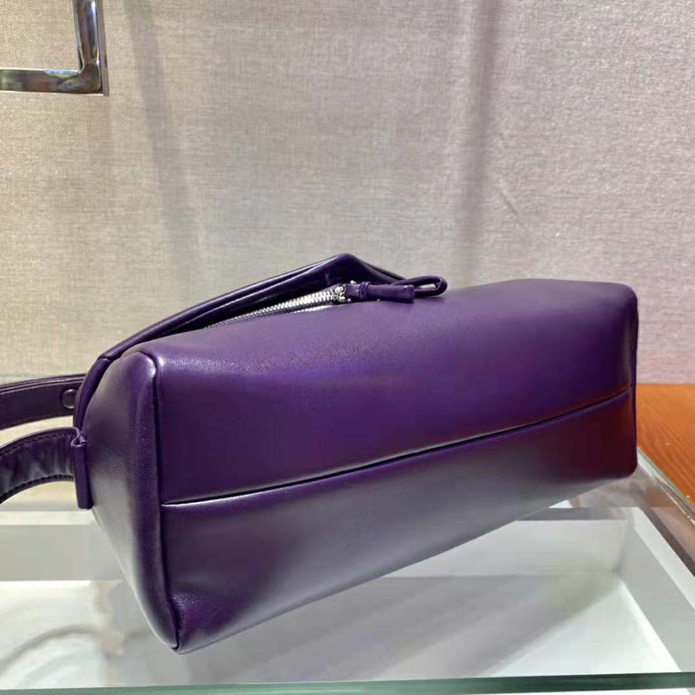 Prada Women Padded Nappa Leather Prada Signaux Bag-Purple - image 7