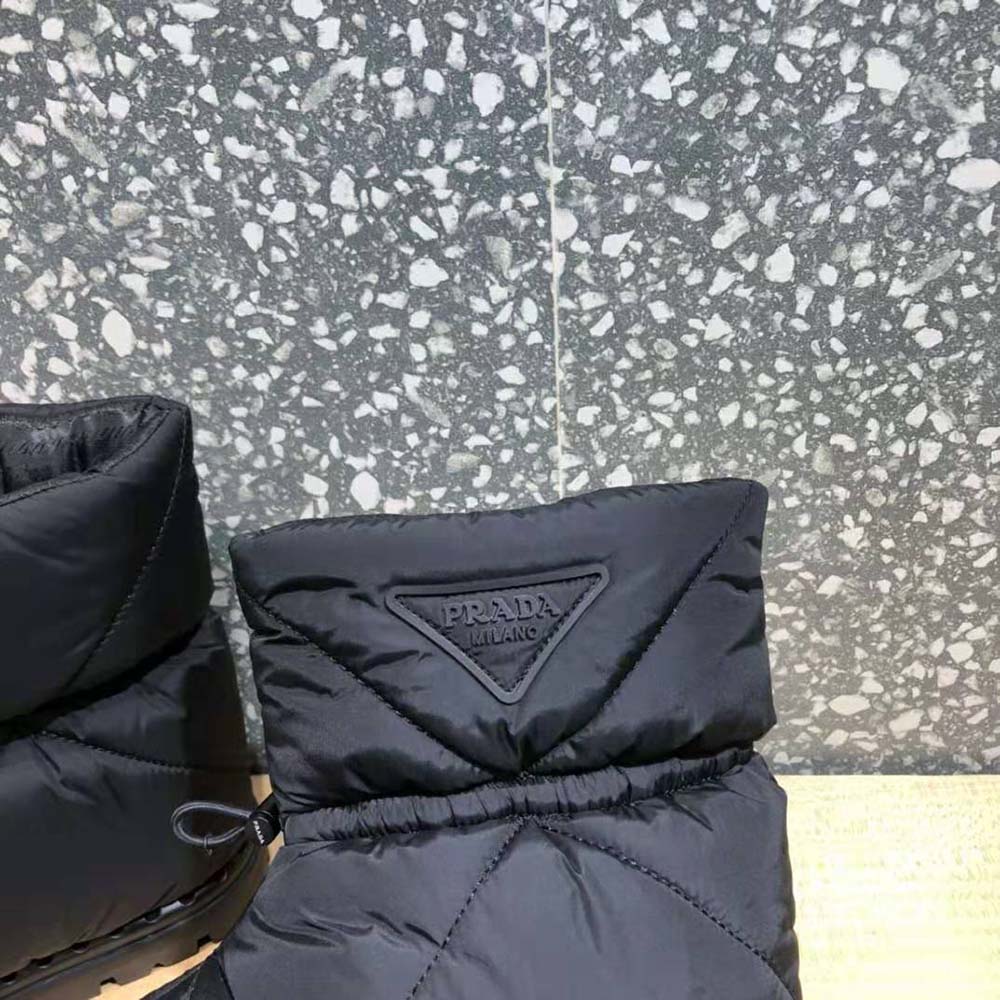 Prada Women Padded Nylon Booties-Black - image 9