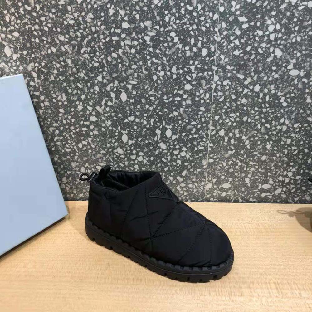 Prada Women Padded Nylon Slip-on Shoes-Black - image 6
