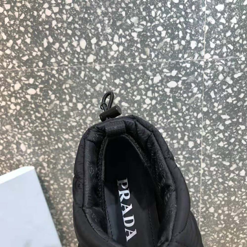 Prada Women Padded Nylon Slip-on Shoes-Black - image 9