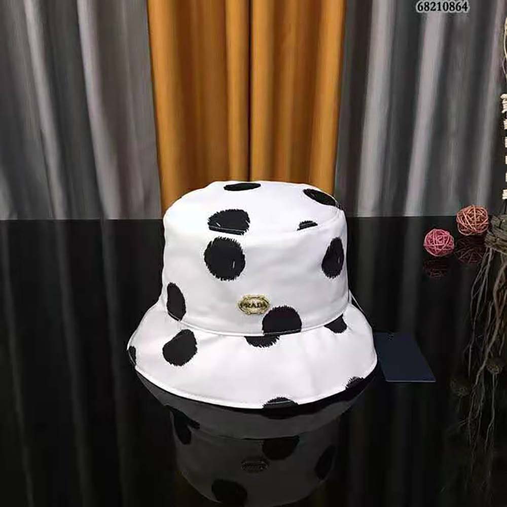 Prada Women Printed Re-Nylon Bucket Hat-White - image 5