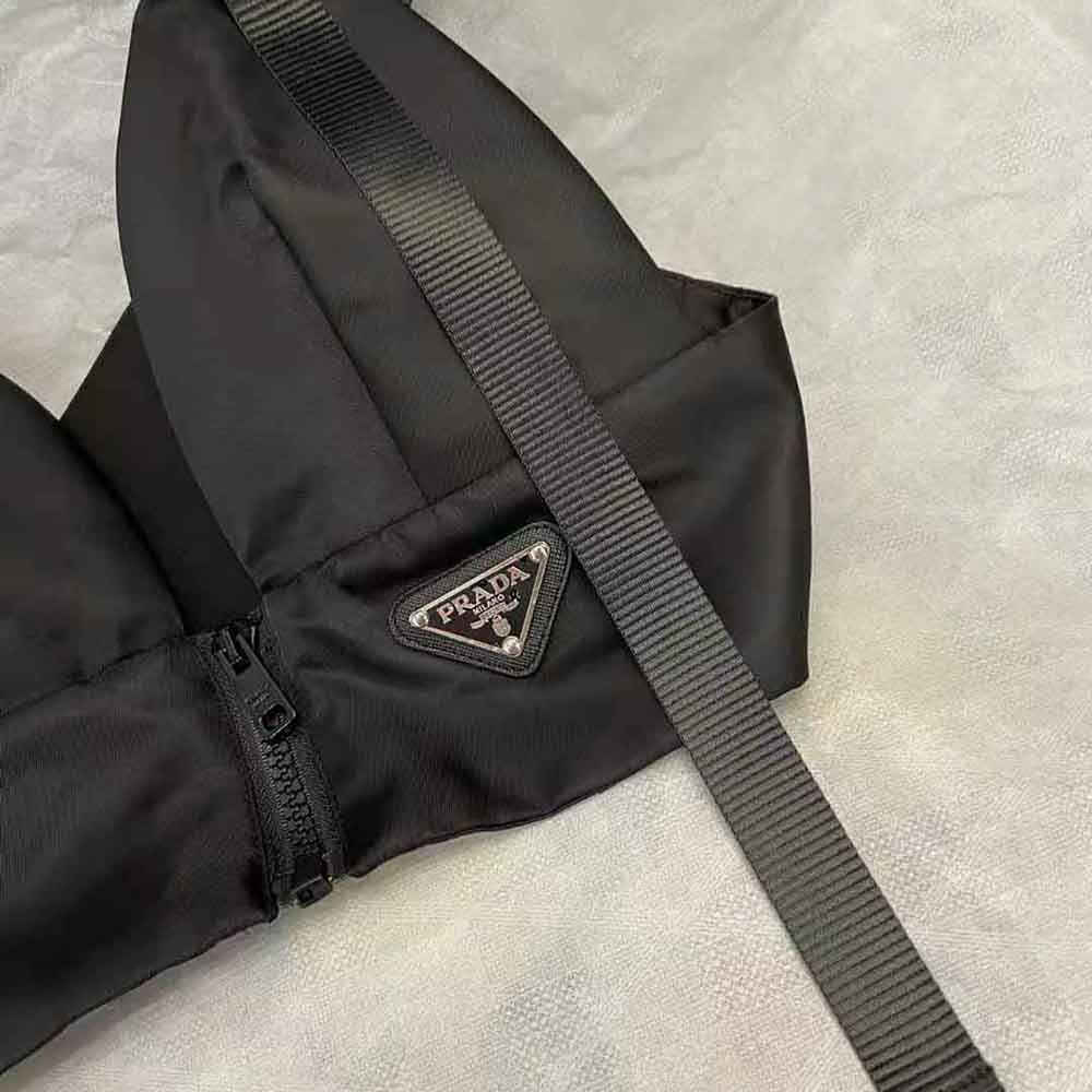 Prada Women Re-Nylon Gabardine Top-Black - image 9