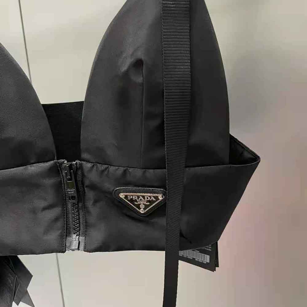 Prada Women Re-Nylon Gabardine Top-Black - image 8