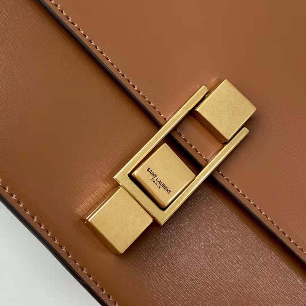 Saint Laurent YSL Women Le Carre Satchel in Box Saint Laurent Leather - image 7