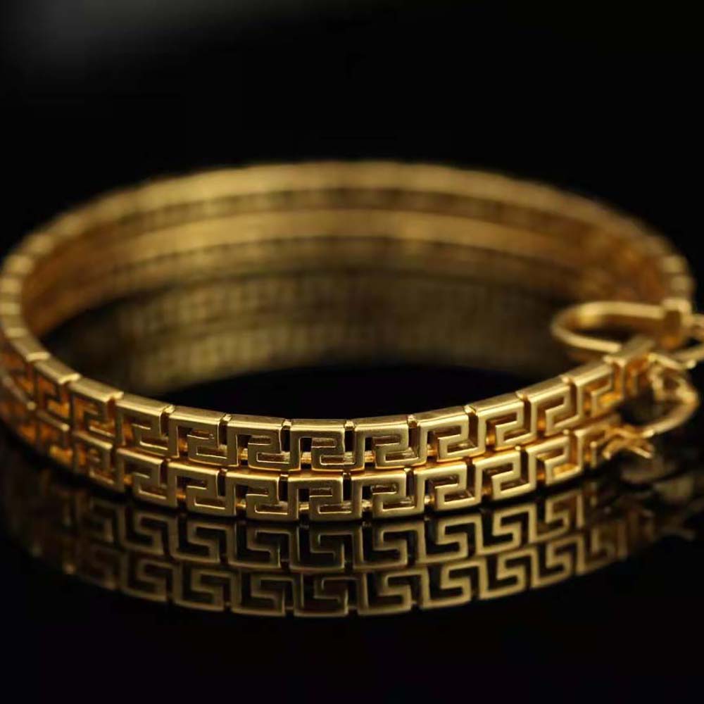 Versace Women Greca Hoop Earrings-Gold - image 5