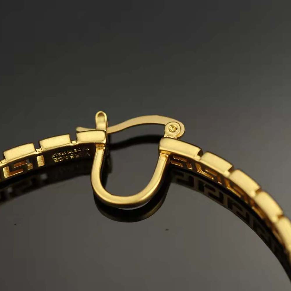 Versace Women Greca Hoop Earrings-Gold - image 6