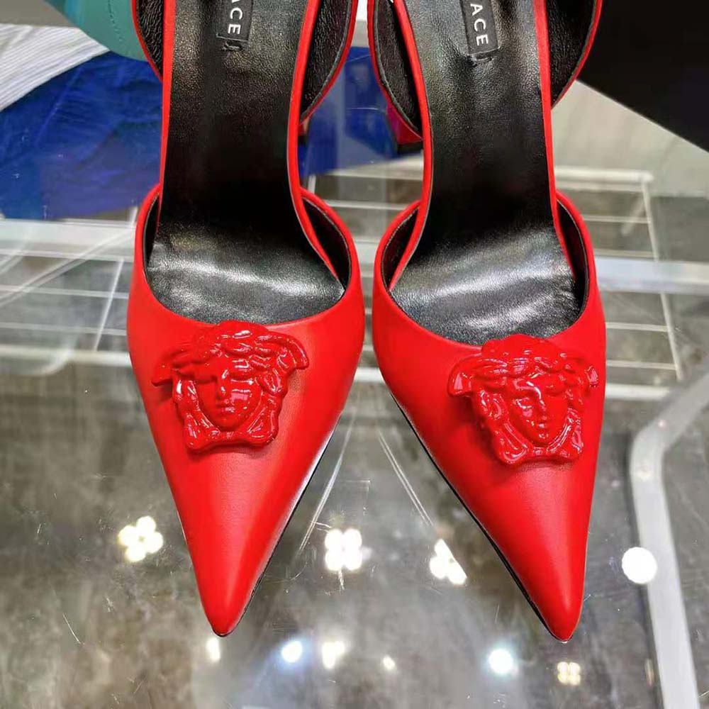 Versace Women LA Medusa Sling-Red Pumps in 10.5cm Heel Hight - image 10