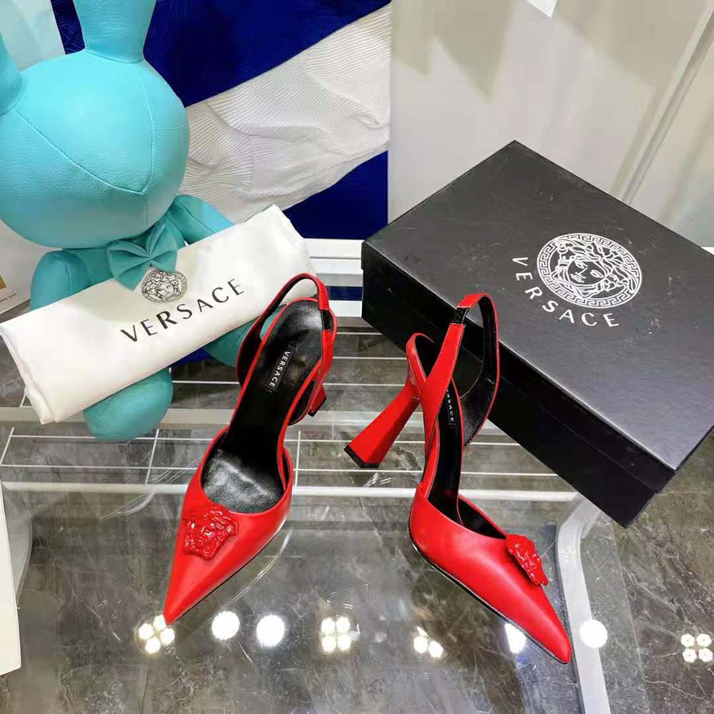 Versace Women LA Medusa Sling-Red Pumps in 10.5cm Heel Hight - image 6