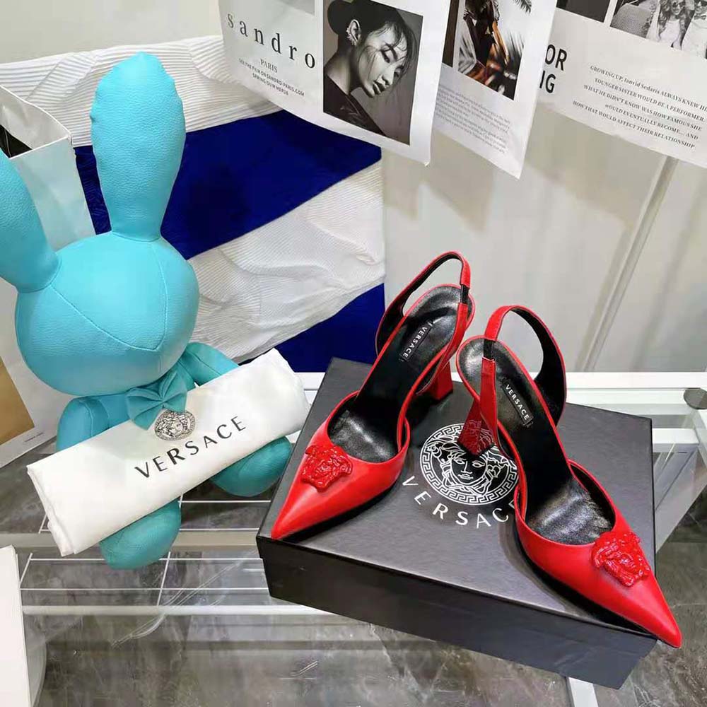 Versace Women LA Medusa Sling-Red Pumps in 10.5cm Heel Hight - image 5