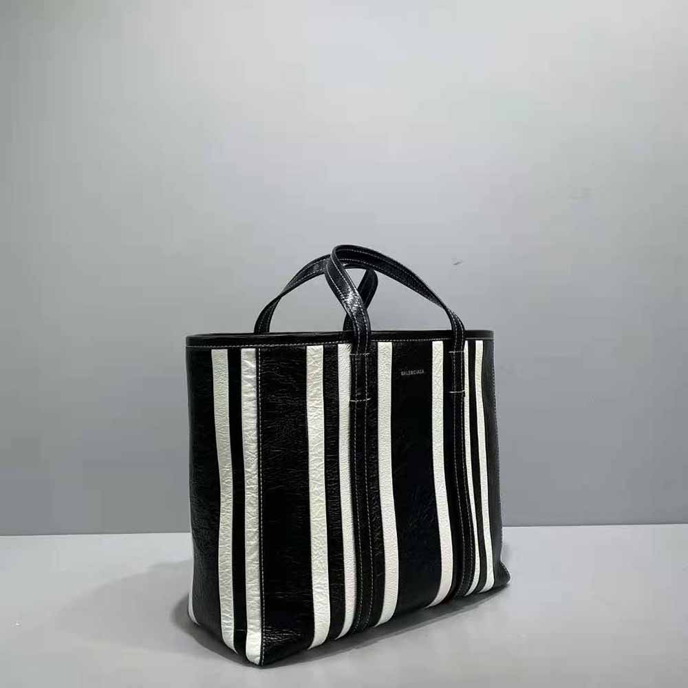 Balenciaga Women Barbes Medium East-West Shopper Bag-Black - image 4